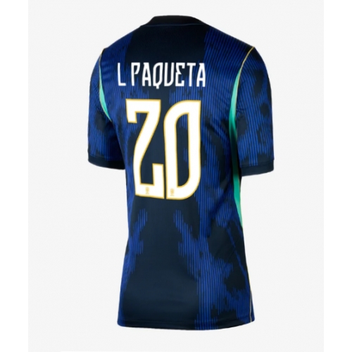 Billige Fotballdrakt Brasil Lucas Paqueta #20 Replika Bortedrakt Dame VM 2026 Kortermet Billige Fotballdrakt Brasil Lucas Paqueta #20 Replika Bortedrakt Dame VM 2026 Kortermet